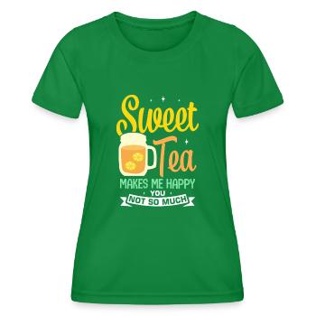 Thé sucré - T-shirt sport Femme - vert - Devant - AI Model Female 172 dark (172cm)