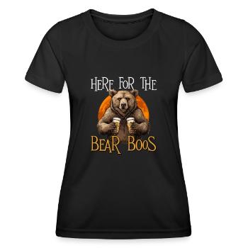 Grizzly Bear Bière Halloween Ours Brun - T-shirt sport Femme - noir - Devant - AI Model Female 172 light (172cm)
