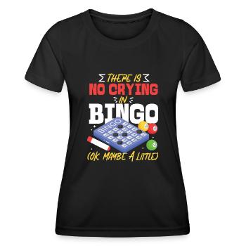 Joueur de bingo il n’y a pas de pleurs - T-shirt sport Femme - noir - Devant - AI Model Female 172 light (172cm)