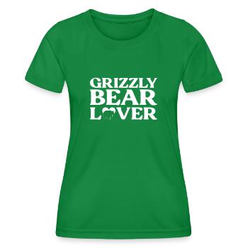 Grizzly Bear Brown Bear - Women's Functional T-Shirt - kelly green - Front - AI Model Female 172 dark (172cm)