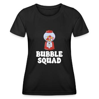 Bubble Squad Kaugummi Automat Lustig Süßgikeiten - Frauen Funktions-T-Shirt - Schwarz - Vorne - AI Model Female 172 light (172cm)