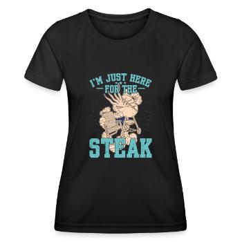 Männergrill Vater BBQ Fleisch Hinterhof Party - Frauen Funktions-T-Shirt - Schwarz - Vorne - AI Model Female 172 light (172cm)