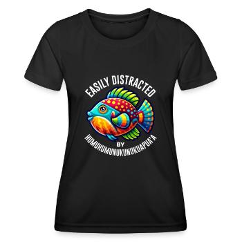 Hawaiian triggerfish Humuhumunukunukuapua'a - Women's Functional T-Shirt - black - Front - AI Model Female 172 light (172cm)