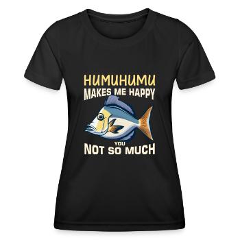 Hawaiian triggerfish Humuhumunukunukuapua'a - Women's Functional T-Shirt - black - Front - AI Model Female 172 light (172cm)