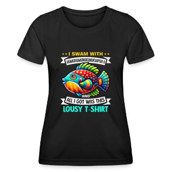 Hawaiian triggerfish Humuhumunukunukuapua'a - Women's Functional T-Shirt - black - Front - AI Model Female 172 light (172cm)