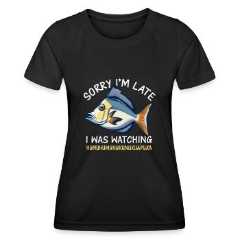 Hawaiian triggerfish Humuhumunukunukuapua'a - Women's Functional T-Shirt - black - Front - AI Model Female 172 light (172cm)