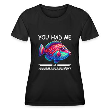 Hawaiian triggerfish Humuhumunukunukuapua'a - Women's Functional T-Shirt - black - Front - AI Model Female 172 light (172cm)