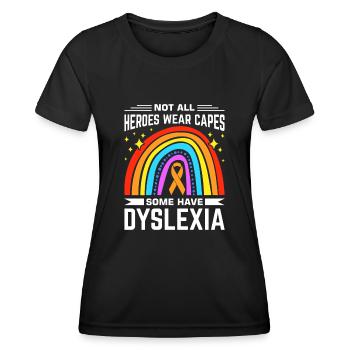Dyslexia Dyslexia Dyslexia Dyslexic - Women's Functional T-Shirt - black - Front - AI Model Female 172 light (172cm)