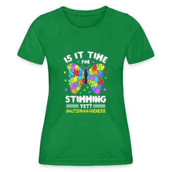 Autisme Autiste Autiste - T-shirt sport Femme - vert - Devant - AI Model Female 172 dark (172cm)