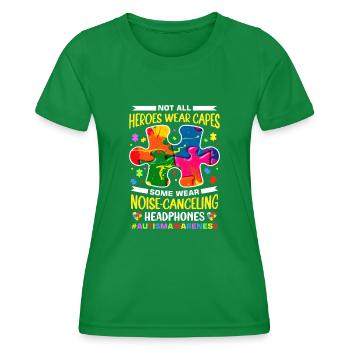 Autismus Autist Autistisch - Frauen Funktions-T-Shirt - Kelly Green - Vorne - AI Model Female 172 dark (172cm)