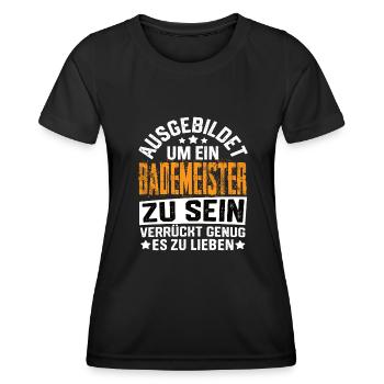 Sauveteurs Nageurs nageurs sauveteurs - T-shirt sport Femme - noir - Devant - AI Model Female 172 light (172cm)
