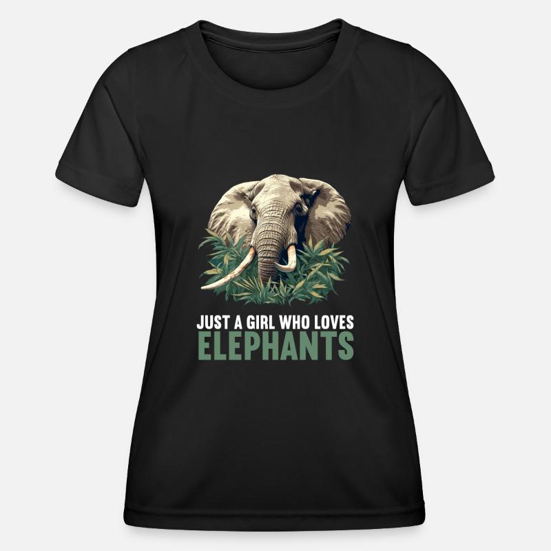 Elephant Elephant - Women's Functional T-Shirt - black