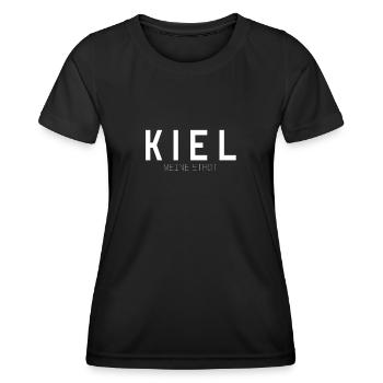 Kiel Ma ville - T-shirt sport Femme - noir - Devant - AI Model Female 172 light (172cm)