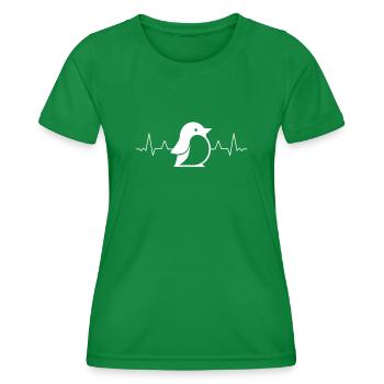 Pingouin Kawaii Pingouin mignon - T-shirt sport Femme - vert - Devant - AI Model Female 172 dark (172cm)