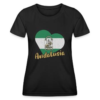 Halbinsel Spanien Andalusien Sevilla Granada - Frauen Funktions-T-Shirt - Schwarz - Vorne - AI Model Female 172 light (172cm)