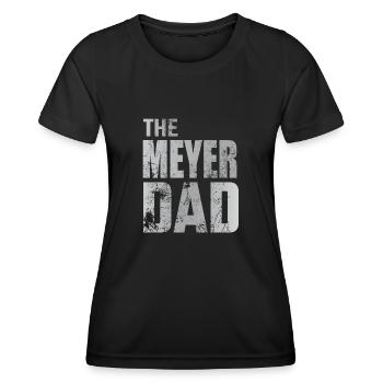 Meyer Vater Papa Geschenkidee Vatertag - Frauen Funktions-T-Shirt - Schwarz - Vorne - AI Model Female 172 light (172cm)