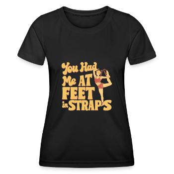 You Had Me At Feet In Straps 59 - Women's Functional T-Shirt - black - Front - AI Model Female 172 light (172cm)