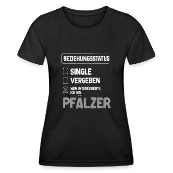 Palatinate Relationship Status Palatinate Palatinate Wine Festival - Women's Functional T-Shirt - black - Front - AI Model Female 172 light (172cm)