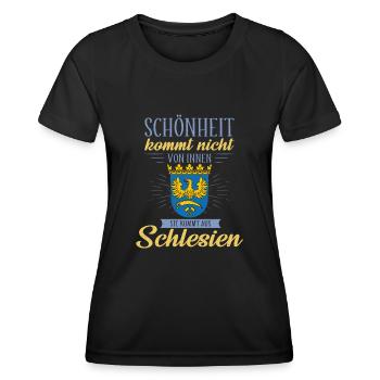 Oberschlesien Deutschland Provinz Region - Frauen Funktions-T-Shirt - Schwarz - Vorne - AI Model Female 172 light (172cm)