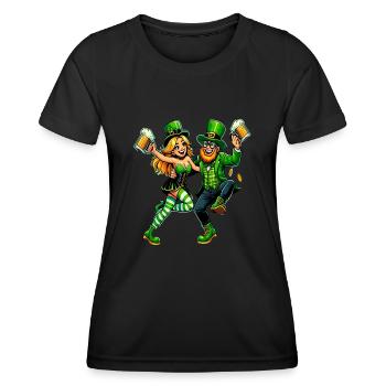 Dancing couple - Women's Functional T-Shirt - black - Front - AI Model Female 172 light (172cm)