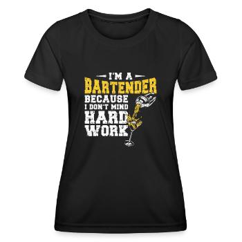 Bartender Mixologist I'm A - Frauen Funktions-T-Shirt - Schwarz - Vorne - AI Model Female 172 light (172cm)