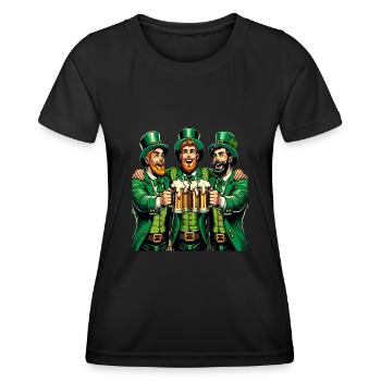 Santé entre amis - T-shirt sport Femme - noir - Devant - AI Model Female 172 light (172cm)