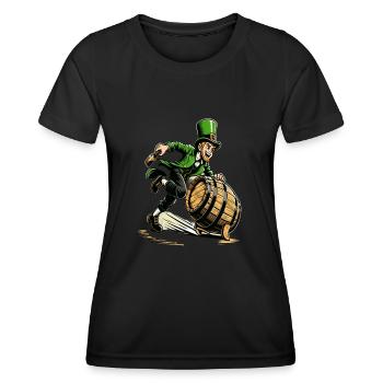 Swift Leprechaun (Irish Leprechaun) Runner - Women's Functional T-Shirt - black - Front - AI Model Female 172 light (172cm)