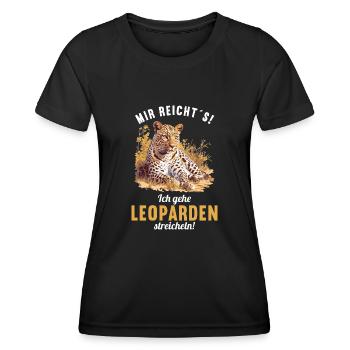 Leoparden Leopard - Women's Functional T-Shirt - black - Front - AI Model Female 172 light (172cm)