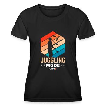 Witziger Jonglieren Spruch - Frauen Funktions-T-Shirt - Schwarz - Vorne - AI Model Female 172 light (172cm)