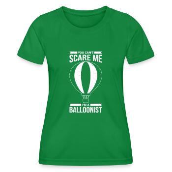 Witziger Heißluftballon Spruch - Frauen Funktions-T-Shirt - Kelly Green - Vorne - AI Model Female 172 dark (172cm)