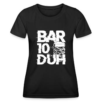 Bartender Mixologist Bar-10-Duh - Women's Functional T-Shirt - black - Front - AI Model Female 172 light (172cm)