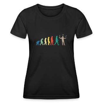 Bartender Mixologist Evolution - Women's Functional T-Shirt - black - Front - AI Model Female 172 light (172cm)