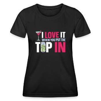 Bartender Mixologist I Love It - Frauen Funktions-T-Shirt - Schwarz - Vorne - AI Model Female 172 light (172cm)