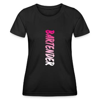 Bartender Mixologist Bartender - Women's Functional T-Shirt - black - Front - AI Model Female 172 light (172cm)