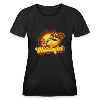Bartender Mixologist Retro Vintage - Women's Functional T-Shirt - black - Front - AI Model Female 172 light (172cm)