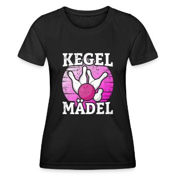 Kegel Mädel - Frauen Funktions-T-Shirt - Schwarz - Vorne - AI Model Female 172 light (172cm)