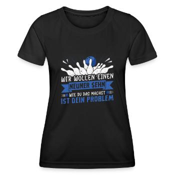 Kegel Mädel - Frauen Funktions-T-Shirt - Schwarz - Vorne - AI Model Female 172 light (172cm)