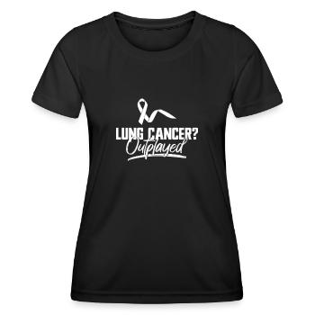 Lung Cancer Free Lung Cancer Awareness - Women's Functional T-Shirt - black - Front - AI Model Female 172 light (172cm)