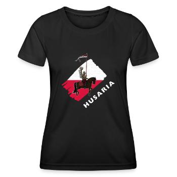Husaria Husaren schwere Kavallerie Polen Polska - Frauen Funktions-T-Shirt - Schwarz - Vorne - AI Model Female 172 light (172cm)