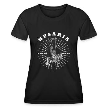 Schwere Kavallerie Polen Husaria Husaren Militär - Frauen Funktions-T-Shirt - Schwarz - Vorne - AI Model Female 172 light (172cm)