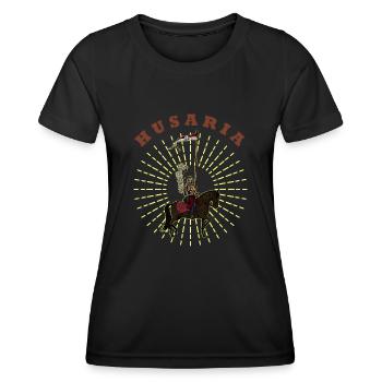 Schwere Kavallerie Polen Husaria Husaren Militär - Frauen Funktions-T-Shirt - Schwarz - Vorne - AI Model Female 172 light (172cm)