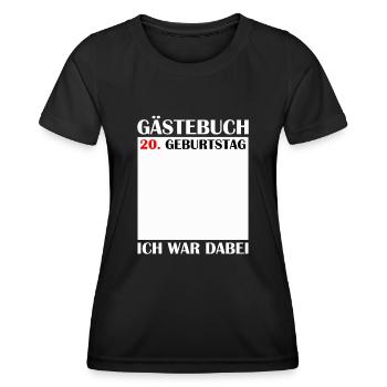 20. Geburtstag Frauen 20 Jahre Männer Geschenk - Frauen Funktions-T-Shirt - Schwarz - Vorne - AI Model Female 172 light (172cm)