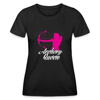 Archery Queen - Women's Functional T-Shirt - black - Front - AI Model Female 172 light (172cm)