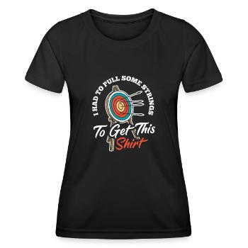Archer Archery Archery - Women's Functional T-Shirt - black - Front - AI Model Female 172 light (172cm)
