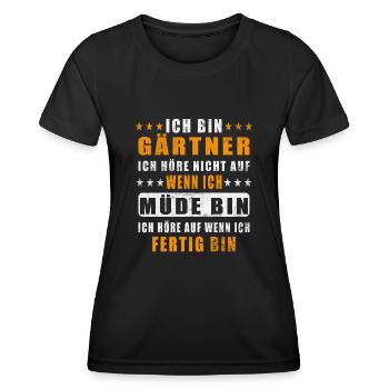 Gärtner Garten Hobbygärtner Landschaftsgärtner - Frauen Funktions-T-Shirt - Schwarz - Vorne - AI Model Female 172 light (172cm)