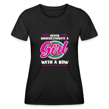 Archery Girl Archery - Women's Functional T-Shirt - black - Front - AI Model Female 172 light (172cm)
