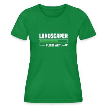 Paysagiste en formation - T-shirt sport Femme - vert - Devant - AI Model Female 172 dark (172cm)