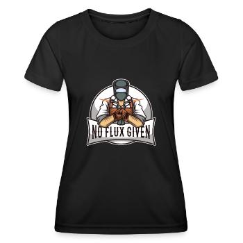 No flux given - Frauen Funktions-T-Shirt - Schwarz - Vorne - AI Model Female 172 light (172cm)