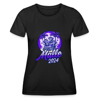 Malle 2024 Affe Mallorca Team Bier - Frauen Funktions-T-Shirt - Schwarz - Vorne - AI Model Female 172 light (172cm)