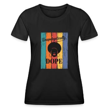Unapologetically Statement Retro Themed - Women's Functional T-Shirt - black - Front - AI Model Female 172 light (172cm)
